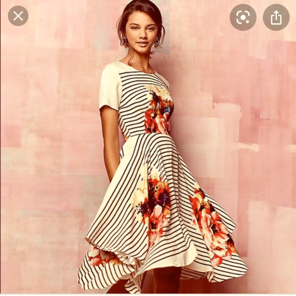 Floral Striped Dress